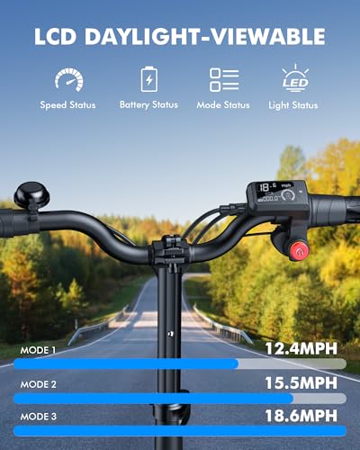 Electric Scooter for Adults with Seat, Foldable Design X165997