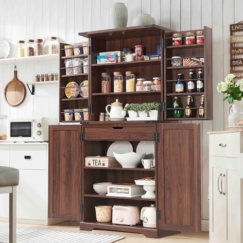 Farmhouse Storage Cabinet with Barn Doors and Adjustable Shelves X3170