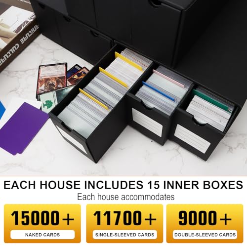 Toploader Storage Box for 3" x 4" Cards, 12 Drawer Organizer with Dividers G212877