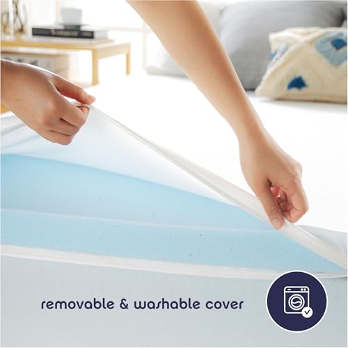 Queen Size 3 Inch Ventilated Memory Foam Mattress Topper V52104