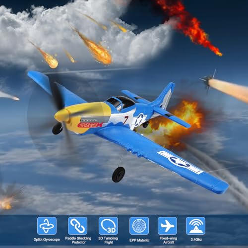 RC Plane 4 Channel Remote Control Airplane with 6-Axis Gyro M949653