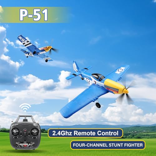 RC Plane 4 Channel Remote Control Airplane with 6-Axis Gyro M949653