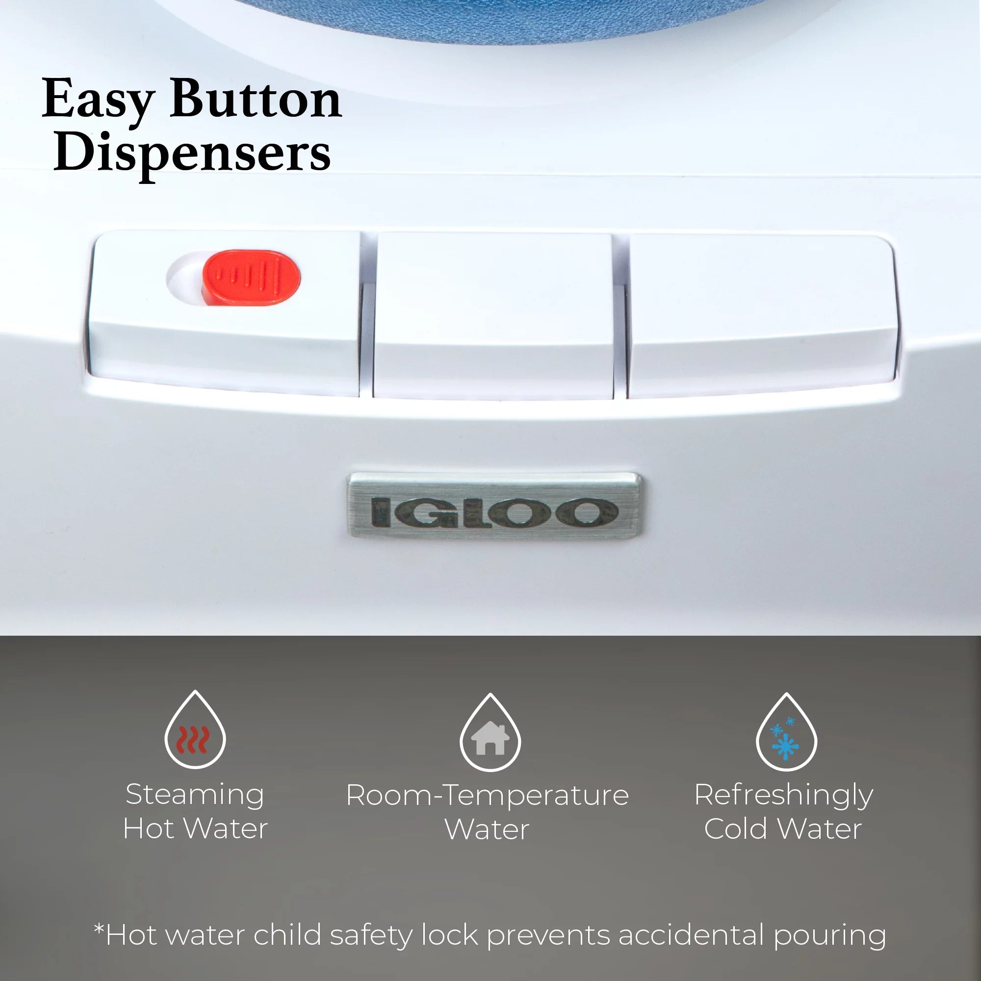 Countertop Hot and Cold Water Dispenser, White T8176