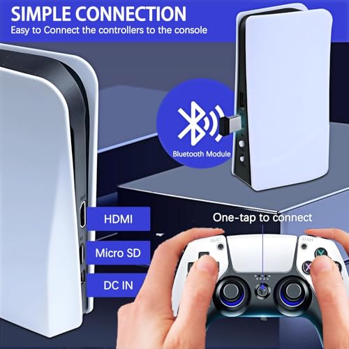 Retro Wireless Game Console with 128GB Built-in Games and 2.4G Controllers U721620