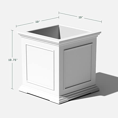 Cube Plastic Planter for Indoor or Outdoor Patio Y32694