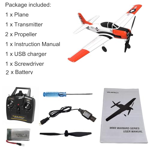 RC Airplane 2.4Ghz 4 Channel Remote Control with Aileron, Ready to Fly A593
