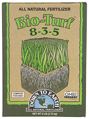 Down to Earth Organic Bio-Turf Lawn Fertilizer Mix 8-3-5, 6 lb