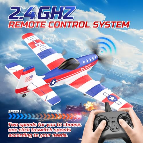 RC Plane 3 Channel Remote Control Airplane Fighter Toy with 2 Batteries Y20067