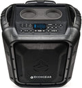 ECOXGEAR EcoBoulder+ GDI-EXBLD810 Rugged Waterproof Floating Portable Bluetooth Wireless 100 Watt Speaker and PA System (Gray)
