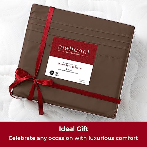 Queen Sheets Set 6 PC - Bedding Sheets & Pillowcases - Ultra Soft Cooling - Deep Pocket up to 16 inch T892632