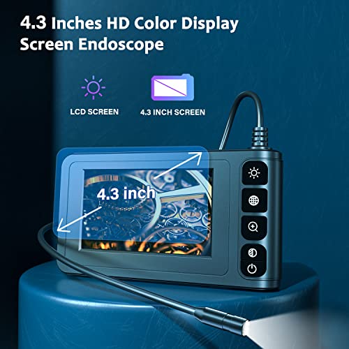 Industrial Endoscope Camera with 4.3'' LCD Screen and 16.5FT Cable G379319