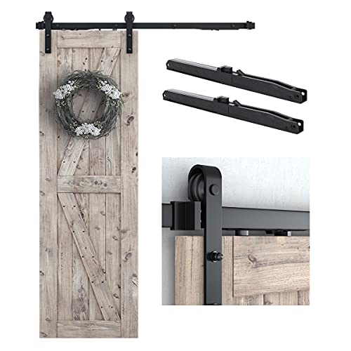 Sliding Barn Door Soft Close Hardware Kit for 36-40 Inch Door Panel Q939896