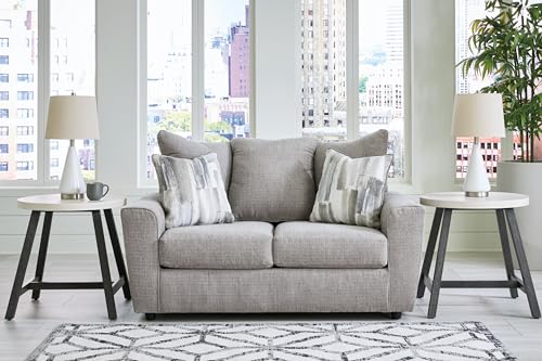 Casual Loveseat with Flared Arms, Gray E735987
