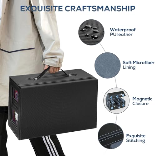 Card Storage Box with Dividers for TCG Sports Cards S2798