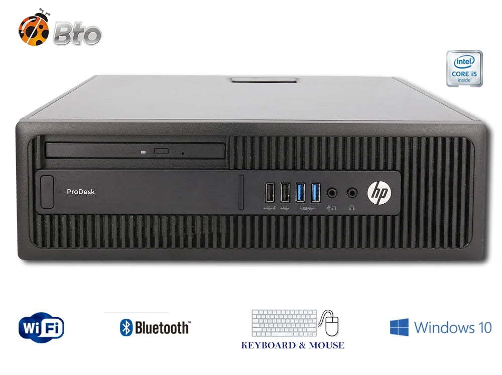 Refurbished SFF Desktop Computer, 16GB RAM, 1TB HDD, 24" LCD Monitor, Keyboard & Mouse, WiFi, Bluetooth, Win10 Pro X4272