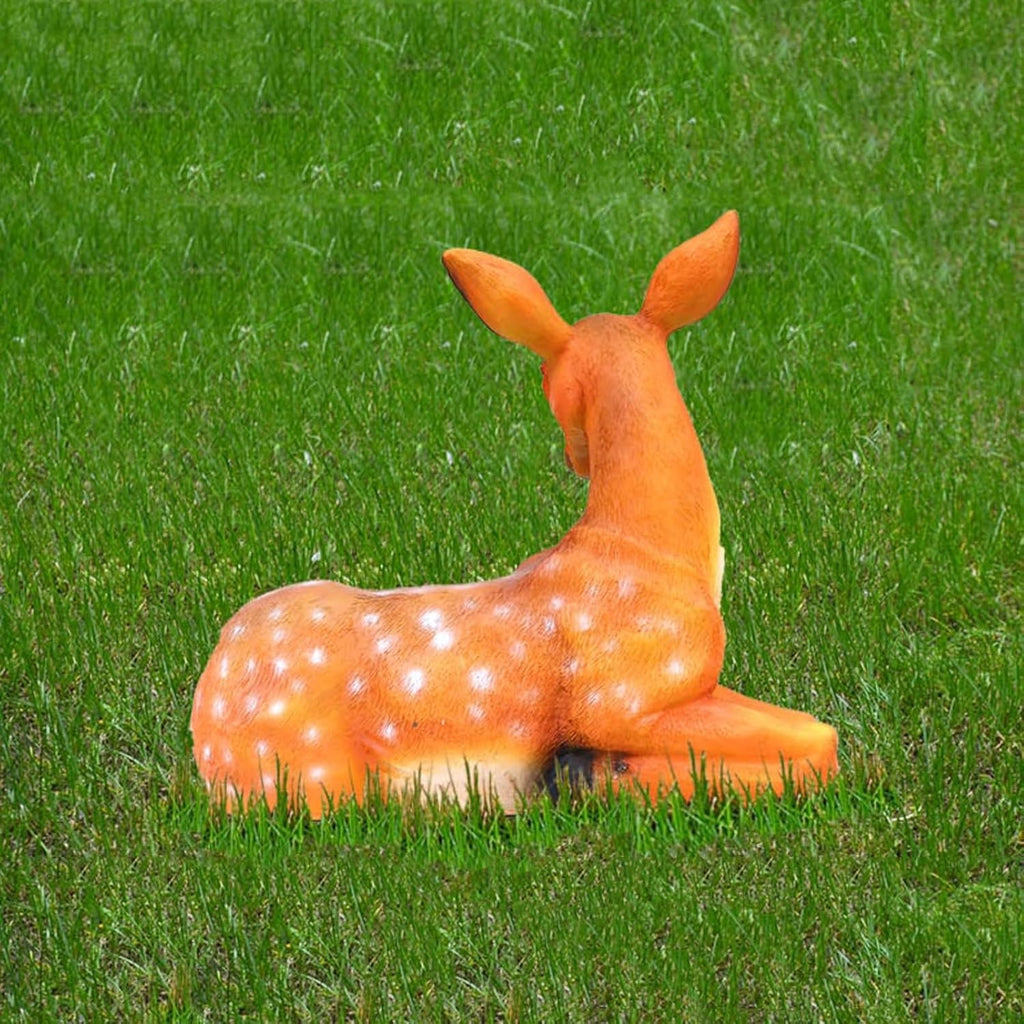 Garden Ornaments Sika Deer Animal Sculpture Outdoor Lawn Statue W68920