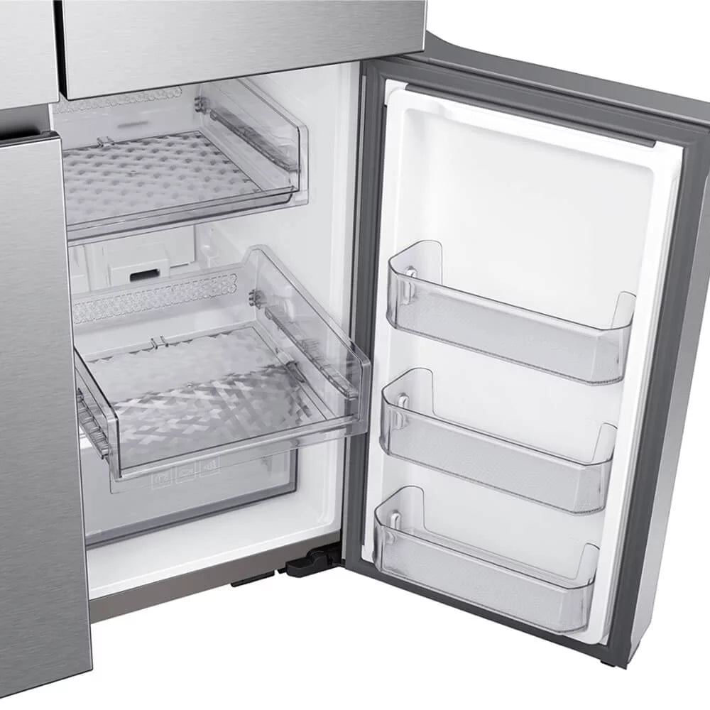 French Door Freestanding Refrigerator Black Stainless Steel N6196