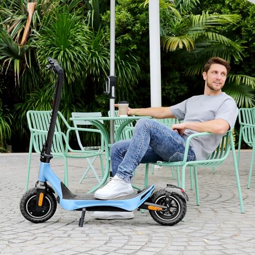 Electric Scooter for Adults, 850W Motor, 30 Miles Range, Folding with Wide Pneumatic Wheel L7670