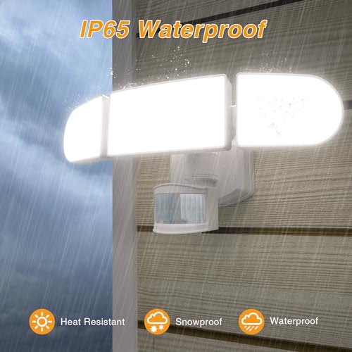 Outdoor LED Flood Light, Motion Sensor, 1800LM, IP65 Waterproof, Battery Operated W165099