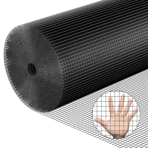 Hardware Cloth 1/2 inch 48 x 100 ft Galvanized Chicken Wire Fencing 19 Gauge Heavy Duty Hot Dip Galvanized Wire Fence Roll for Chicken Poultry Coop, Animal, Fencing,Garden Protection