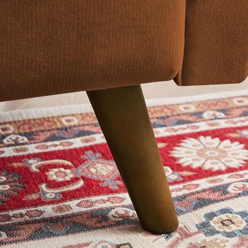 Mid Century Modern Loveseat Sofa with Wood Legs Z78752