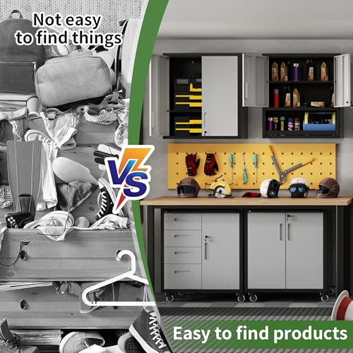 Rolling Tool Storage Cabinet with 4 Drawer and Locking Door U282375