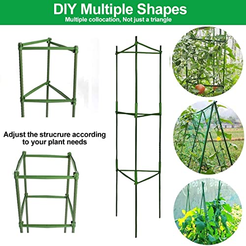 Tomato Cages for Garden, Deformable Plant Stakes up to 48 Inch N148
