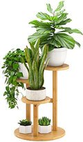 Small Plant Stand, 3 Tiered Plant Stand Indoor, Bamboo Plant Stands for Indoor Plants Multiple, Corner Plant Stand for Window Garden Balcony Living Room Outdoor