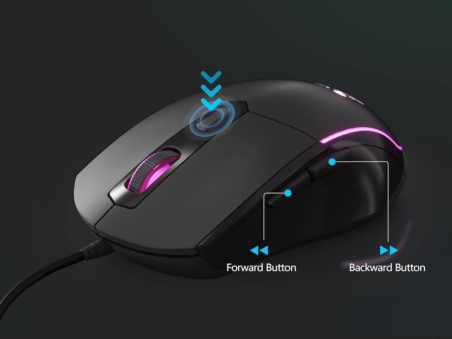 Mechanical Gaming Keyboard and Mouse Combo, Retro Metal Panel, RGB Backlit, 104 Keys B16775