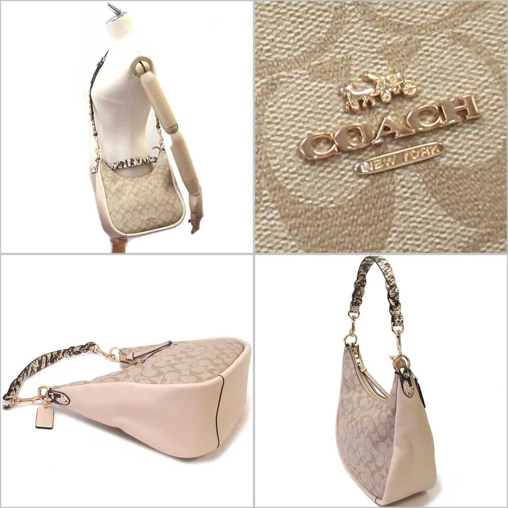 Signature Canvas Hobo Bag F64010
