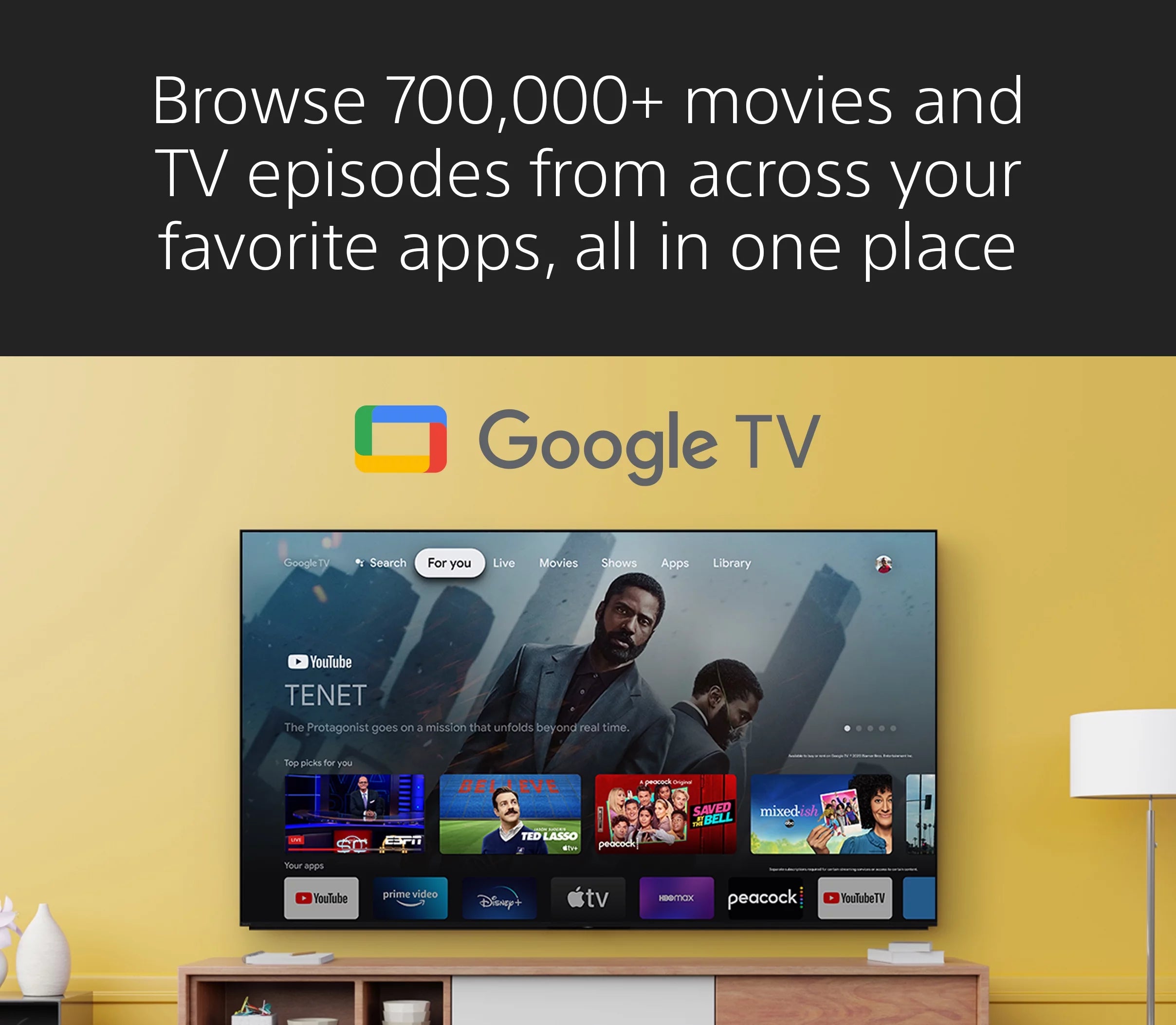 55" 4K HDR OLED TV with Smart Google TV K7832
