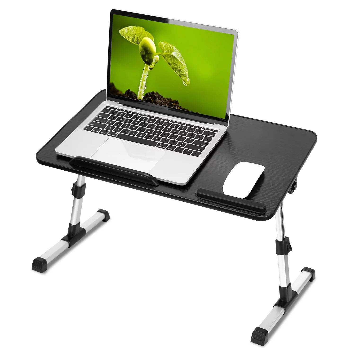 Foldable Laptop Table Stand Portable Desk Bed Tray Height Angle Adjustable T95571