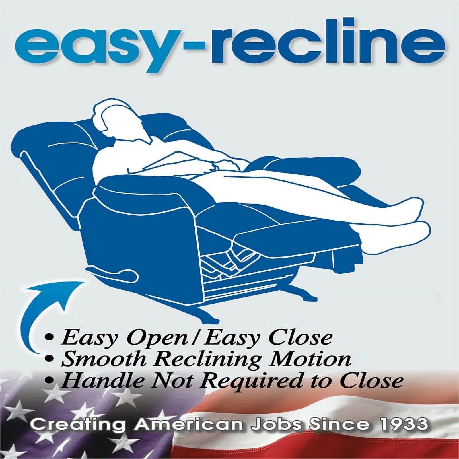 Gray Polyester Fabric Glider Recliner with Accent Pillow E853