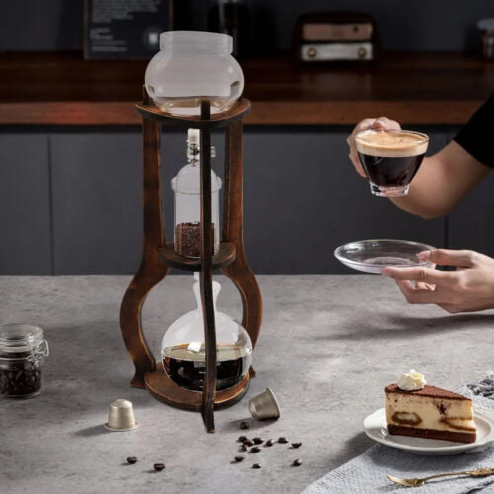 Cold Brew Coffee Maker 600ml Glass Drip Tower O1536