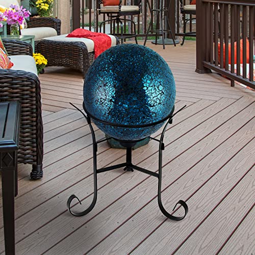 10-Inch Glass Gazing Ball for Garden Outdoor Decor B323