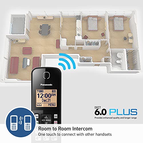 Expandable Cordless Phone System with Answering Machine, 2 Handsets C302