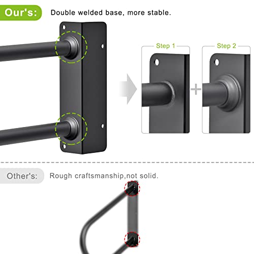Heavy Duty Handrail for 1-3 Steps, Safety Grab Bar for Elderly, 28" Long I9509
