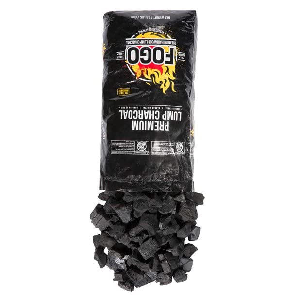 Oak Lump Charcoal for Grilling and Smoking, 17.6 lb Bag V54657