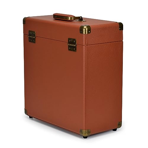 Retro Vinyl Record Storage Carrying Case, Holds 30 Albums Z153