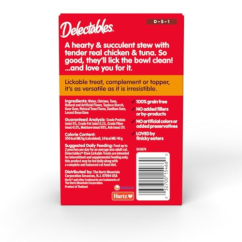 Lickable Wet Cat Treats for Adult & Senior Cats, Variety Pack, 30 Count C7744