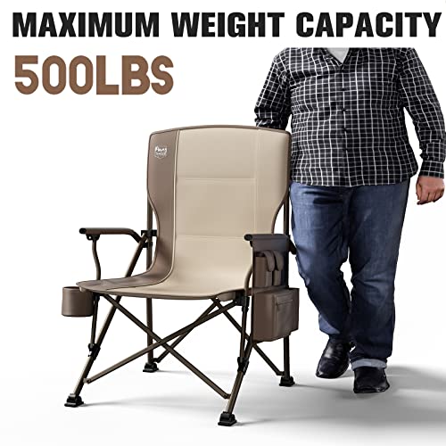 Oversized Folding Camping Chair High Back Heavy Duty for Adults with Cup Holder K6105