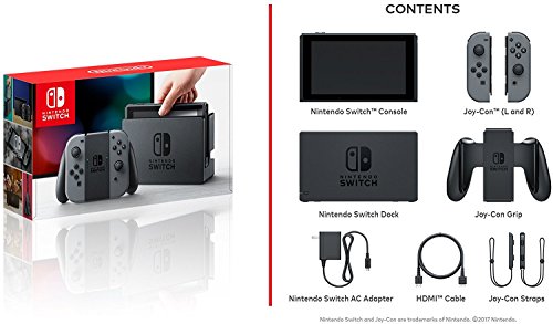 Switch Console 32GB with Gray Joy-Con and Mario Kart 8 Deluxe N507