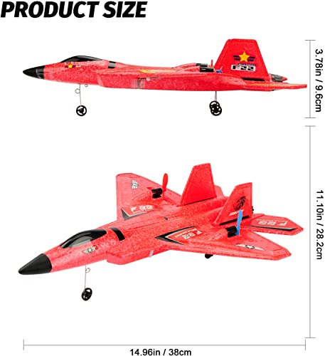 F22 RC Airplane Fighter, 2.4Ghz 2 Channel Remote Control Plane for Kids Beginners Y282