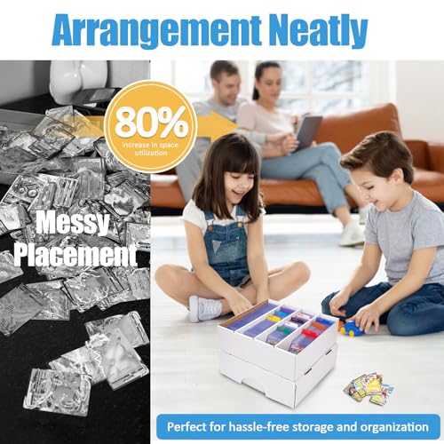 Cardboard Card Storage Boxes 3120 Count with Dividers R34233