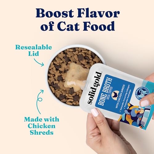 Bone Broth Cat Food Topper with Chicken and Collagen, 12ct T18168