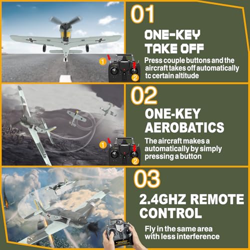 RC Plane 4-CH Remote Control Airplane Ready to Fly with Stabilization System for Beginners O911903