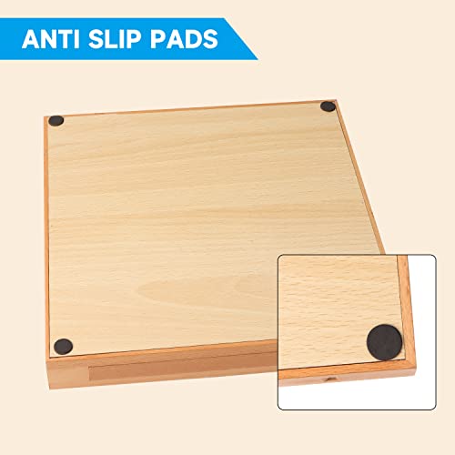 16" 3-in-1 Wooden Folding Chess, Checker & Backgammon Board Game Set L259