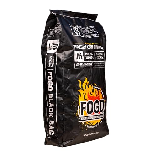 Oak Lump Charcoal for Grilling and Smoking, 17.6 lb Bag V54657