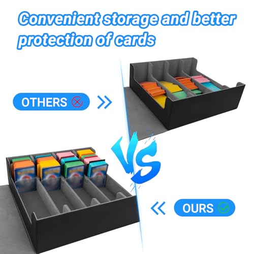 Trading Card Case with Dividers and Supporters, Fits Game and Sport Cards R642
