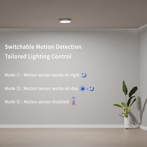 Wireless LED Ceiling Light with Remote and Motion Sensor T780